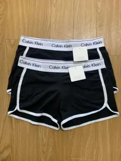 Calvin Klein ブラックショートパンツ 2枚セット　人気完売