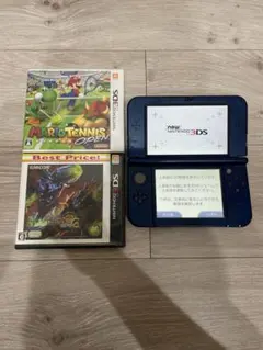 ス*ー様 Newニンテンドー3DS LL メタリックブルー　上画面IPS液晶