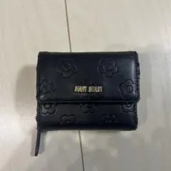 MARY QUANT マリクワ　黒財布　三つ折り