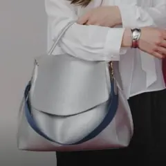 210nouvoシルバー 2way ショルダーバッグ