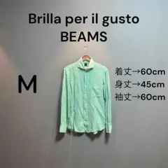 f*n様 BEAMS チェック柄 長袖シャツ M