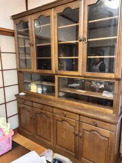直接引取限定！北海道古平町】 アンティーク レトロ 昭和 食器棚 当時