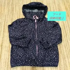 GAP ギャップ ハート柄ウィンドブレーカー 100cm ネイビー 3years