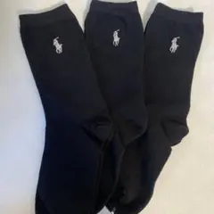 POLO ポロラルフローレンのレディース用ソックス3足セット、新品22~24cm