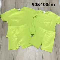 着1 美品　子供服　お揃い　半袖セットアップ　3Y 5Y