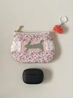 ミナペルホネンハンドメイドポーチ （うさぎ花柄）