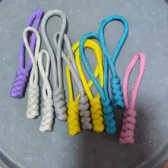 ハンドメイド パラコード ジッパータブ ファスナータブ 10個セット