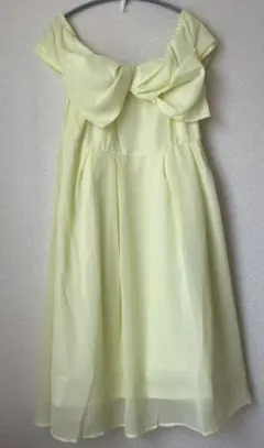 【新品未使用】オフショルワンピース✩イエロー【9号】