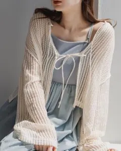 Kastane カットレースカーディガン　カーディガン