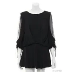 snidel スナイデル レディライクロンパース オールインワン 黒