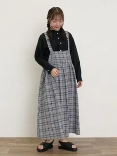 セール！新品♪Samansa Mos2【Cross×Linen】ジャンスカ