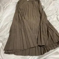 アコーディオンプリーツロングスカート （グレンチェック・丈標準78～82cm）