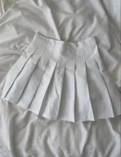 白 プリーツスカート インパン付きのサムネイル