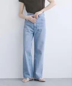 ＜EMMEL REFINES＞EM センタープレス ストレート デニム/ パンツ