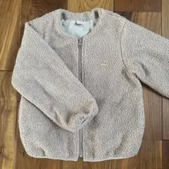 petit main プティマイン フルジップボアジャケット　120