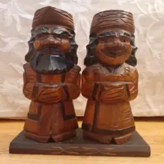 ニポポ人形 アイヌ 木彫り 手作り