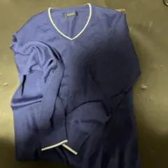 RAGEBLUE ネイビー Vネックセーター