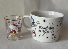 ＜ドラえもん×ハローキティ＞マグカップ＆＜ハローキティ＞東京タワー ミニグラス