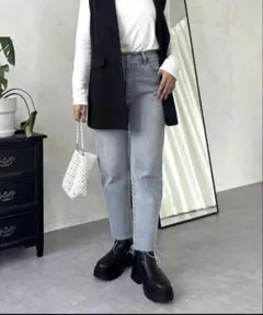 prose verse ももコレ ストレッチテーパードデニム