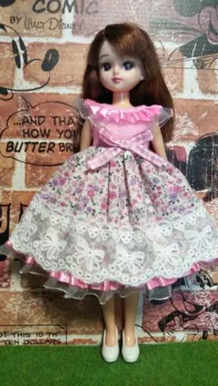 リカちゃんサイズ ハンドメイドワンピース＆ポシェット - メルカリ