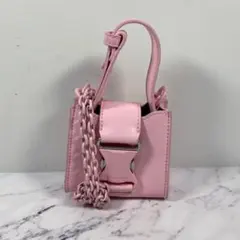CHARLES & KEITH ピンク ミニバッグ ハンドバッグ 2WAY
