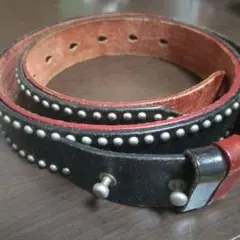 Whitehouse Cox スタッズ フック ダブルレザーベルト