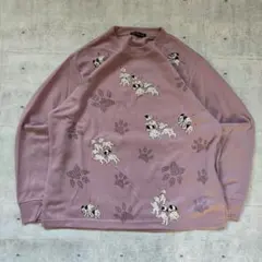 90’s vintage ダルメシアン総柄スウェット トレーナー オーバーサイズ