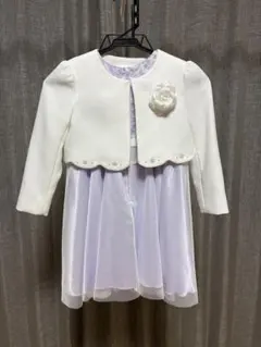 キッズドレス 120cm ボレロ付き 発表会 結婚式 クリーニング済み