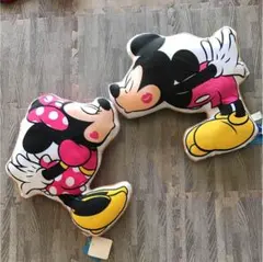 ディズニー ミッキー、ミニーちゃん クッション 2個セット