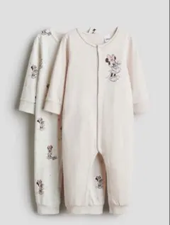 H&Mミニーマウスロンパース2枚セット