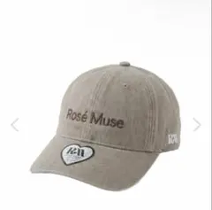 Rosémuse ロゼミューズ Basic washed cap チャコール - メルカリ
