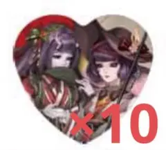 第五人格 クリスマス スイパラ コラボ ハート 缶バッジ 芸者 美智子 コラボ