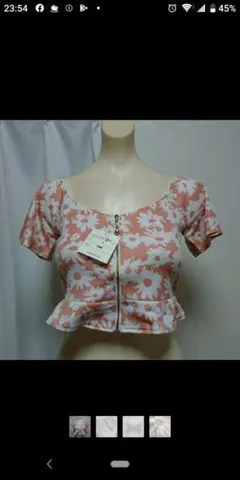 COMFILAX 花柄　ミニ丈　トップスのサムネイル