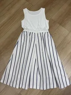 Mila Owen ノースリーブストライプワンピース