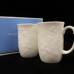 【新品】ウエッジウッド/Wedgwood ホワイトマグカップ2個⭐︎