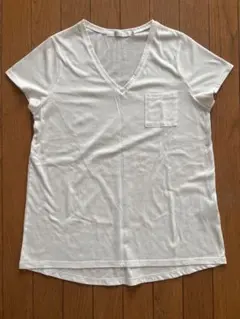 アズールバイマウジー　新品　半袖　Vネック　Tシャツ　白　L