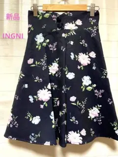 新品　INGNI イング　ハイウェスト花柄ミニスカート　Mサイズ