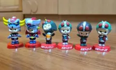 仮面ライダー マジンガーZ グレンダイザー キューピー フィギュア 6体セット