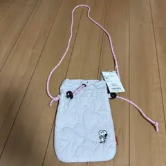 新品タグ付き☆ルートート×スヌーピー　ショルダーバッグ　グレー　サコッシュ