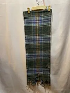 ポロ・ラルフ・ローレン チェック柄マフラー　POLO 　イタリア製　ウール