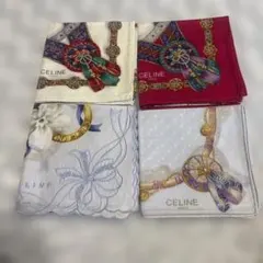 CELINE ハンカチ 4枚セット