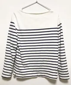ストライプ ボートネック 長袖カットソー