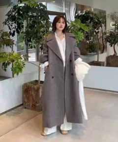 エトレトウキョウ　ダブルブレストウールコート【美品】＊即購入ok ETRE TOKYO コート アウター ダブルブレストウールコート