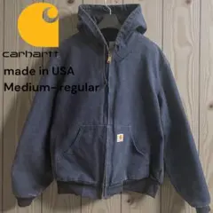 Carhartt アクティブジャケット M アクティブパーカーネイビー USA製