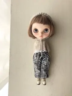 テーパードパンツ　黒チェック　ブライスアウトフィット　ネオブライス