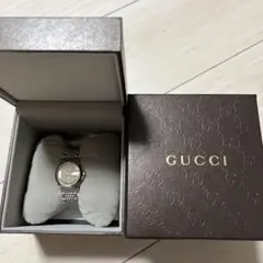 電池切 グッチ GUCCI Gフェイススクエア 腕時計 ブラック ステンレス 