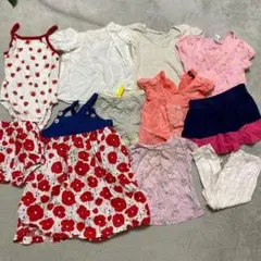 ベビー服 まとめ売り 11着セット 女の子 80cm ロンパース パンツなど