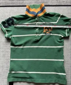 PEARLY GATES 緑 ストライプ ポロシャツ サイズ0