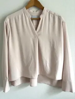 美品】エンポリオアルマーニ タックデザイン ブラウス ピンク色 40 