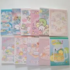 すみっコぐらし 中古メモパッドメモ帳 スヌーピー ほか 11点まとめ売り